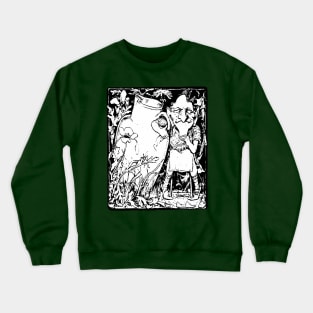 When Leprechauns Go Bad A Surly Drunken Clurichaun Crewneck Sweatshirt